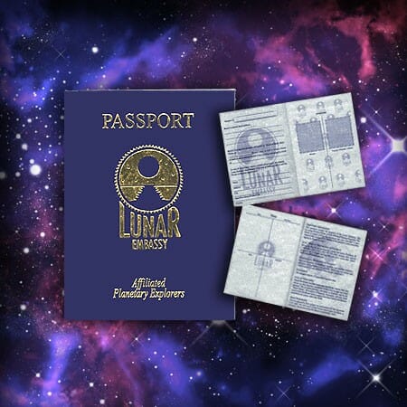 Extraterrestrial Passport by Lunar Embassy
